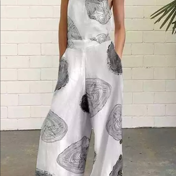 White n Black Overalls - Picture 3 of 3